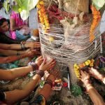 pipal tree pooja